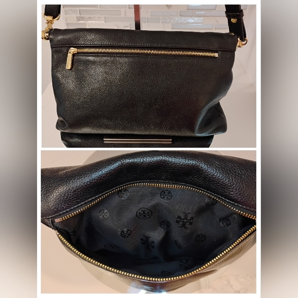 Tory Burch Crossbody - Black Pebbled Leather - Picture 14 of 15